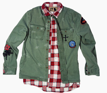 Elleaven Military Button Up